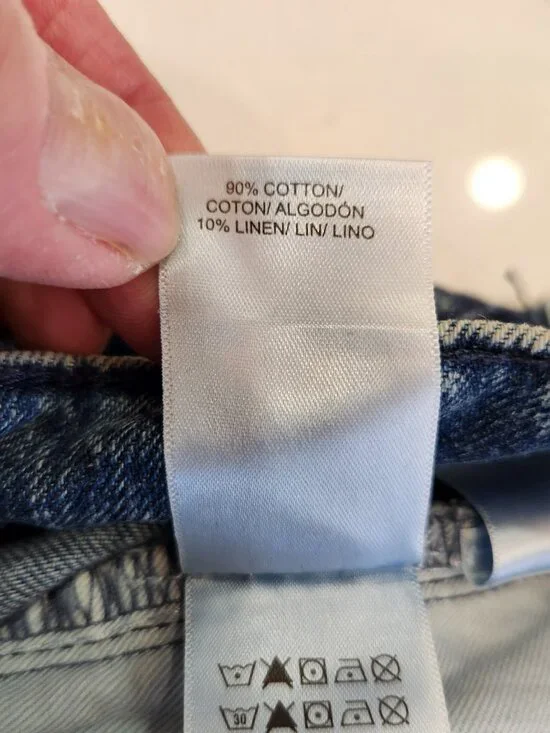 Lucky Brand 363 Cotton Linen Vintage Straight Denim Blue Jeans Men's Size 36x32 - Picture 9 of 15